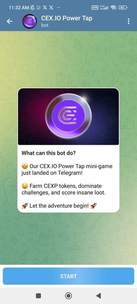 ورود به ربات ایردراپ CEX